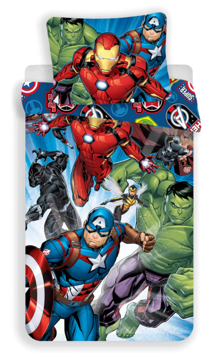 Detské obliečky Avengers 02 140x200 70x90 cm