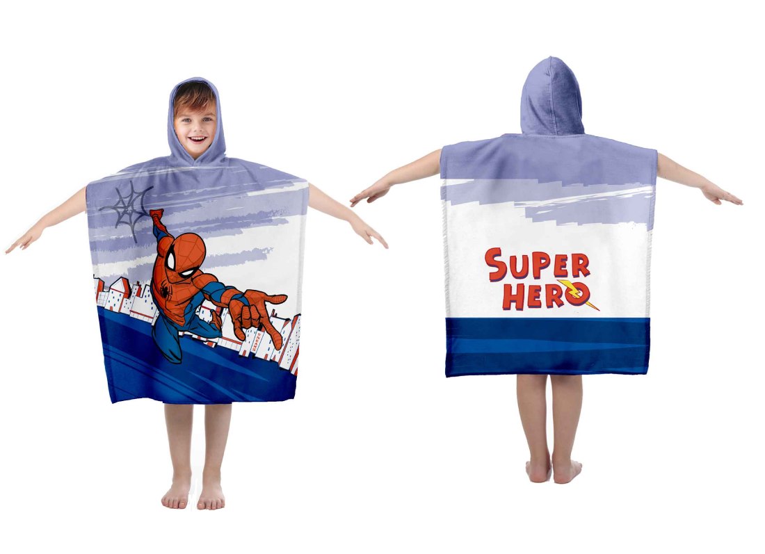 Detské pončo Spiderman 02 55x110 cm