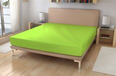 Napínacia plachta Jersey 90x200 s elastanom kiwi č.42