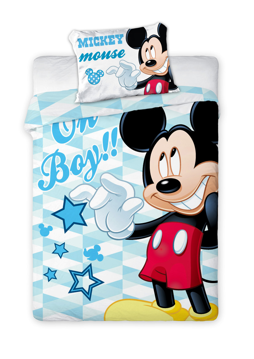 Obliečky do postieľky Mickey Mouse 005 100x135 40x60 cm