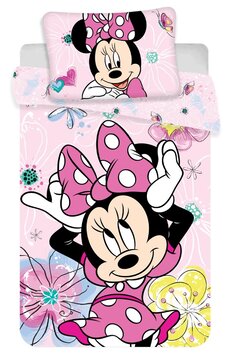 Obliečky do postieľky Minnie Mouse baby 06 100x135 40x60 cm