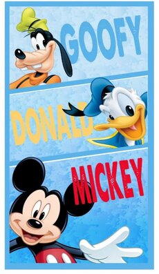 Osuška Mickey Mouse, Goofy a Donad 01 70x140 cm