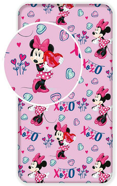 Plachta Minnie Mouse pink 90x200 cm