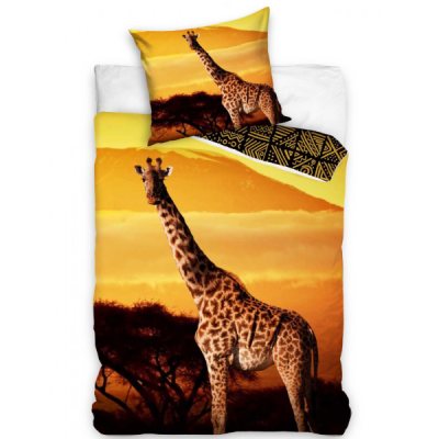 Bavlnené obliečky Žirafa 01 140x200 70x90 cm