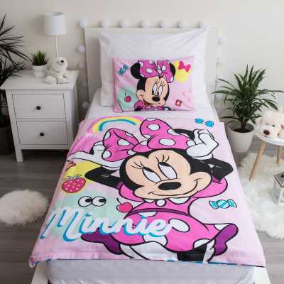 Obliečky do postieľky Minnie Mouse baby 08 100x135 40x60 cm